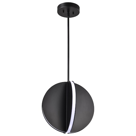 Nuvo Blaine, 13 Inch LED Pendant, Matte Black, Acrylic Lens 62/2151